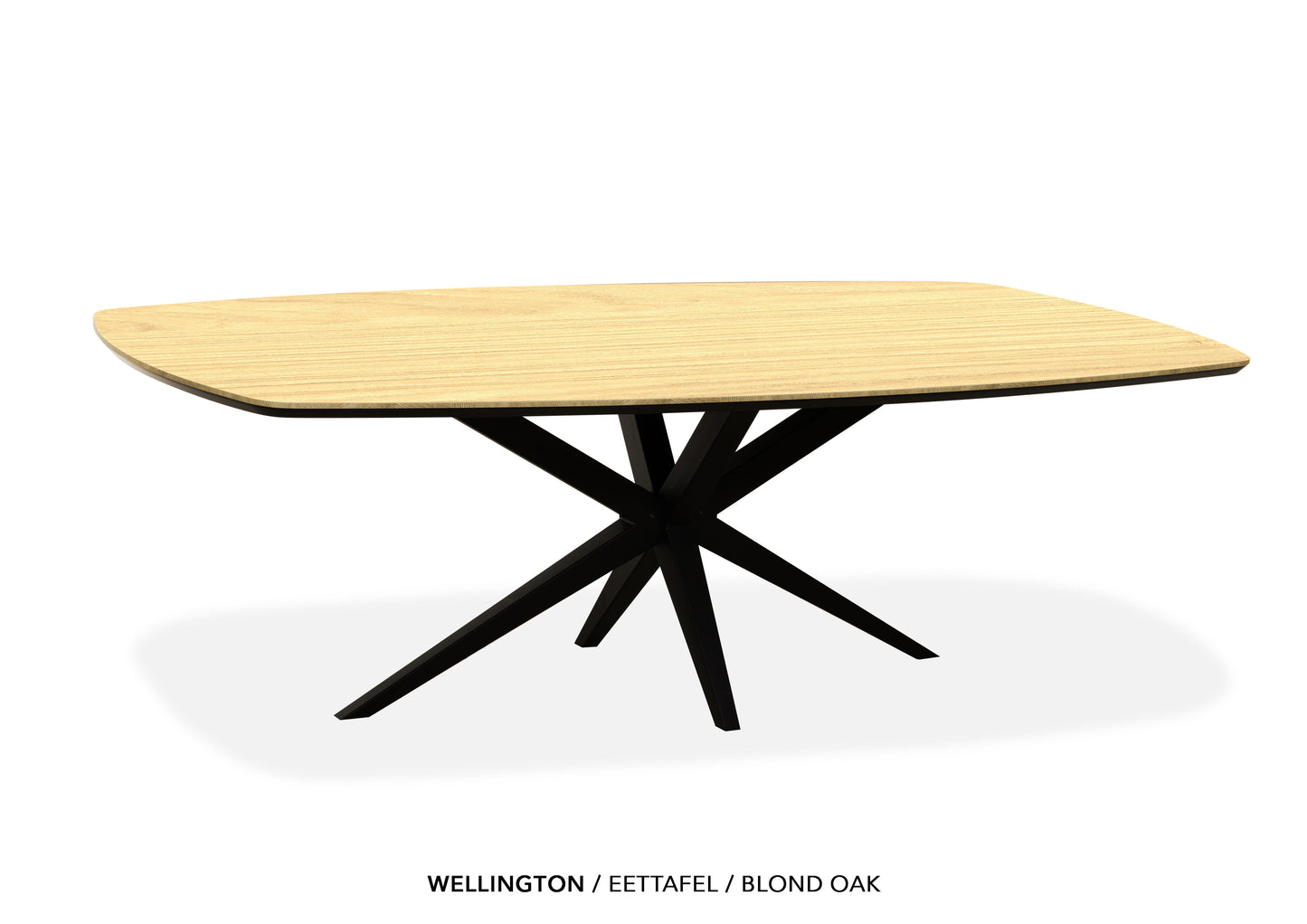 Deens ovale Lamulux eettafel "Wellington" - zeer kras bestendig!