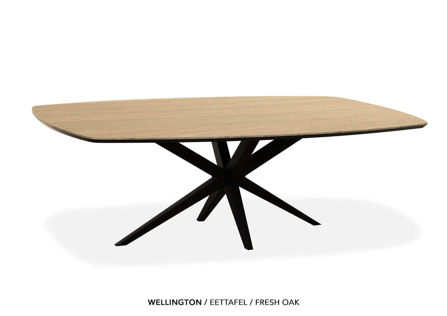 Deens ovale Lamulux eettafel "Wellington" - zeer kras bestendig!