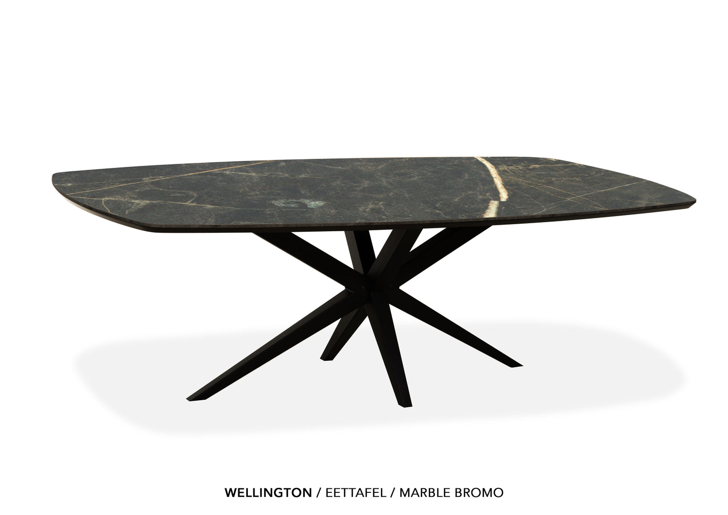 Deens ovale Lamulux eettafel "Wellington" - zeer kras bestendig!