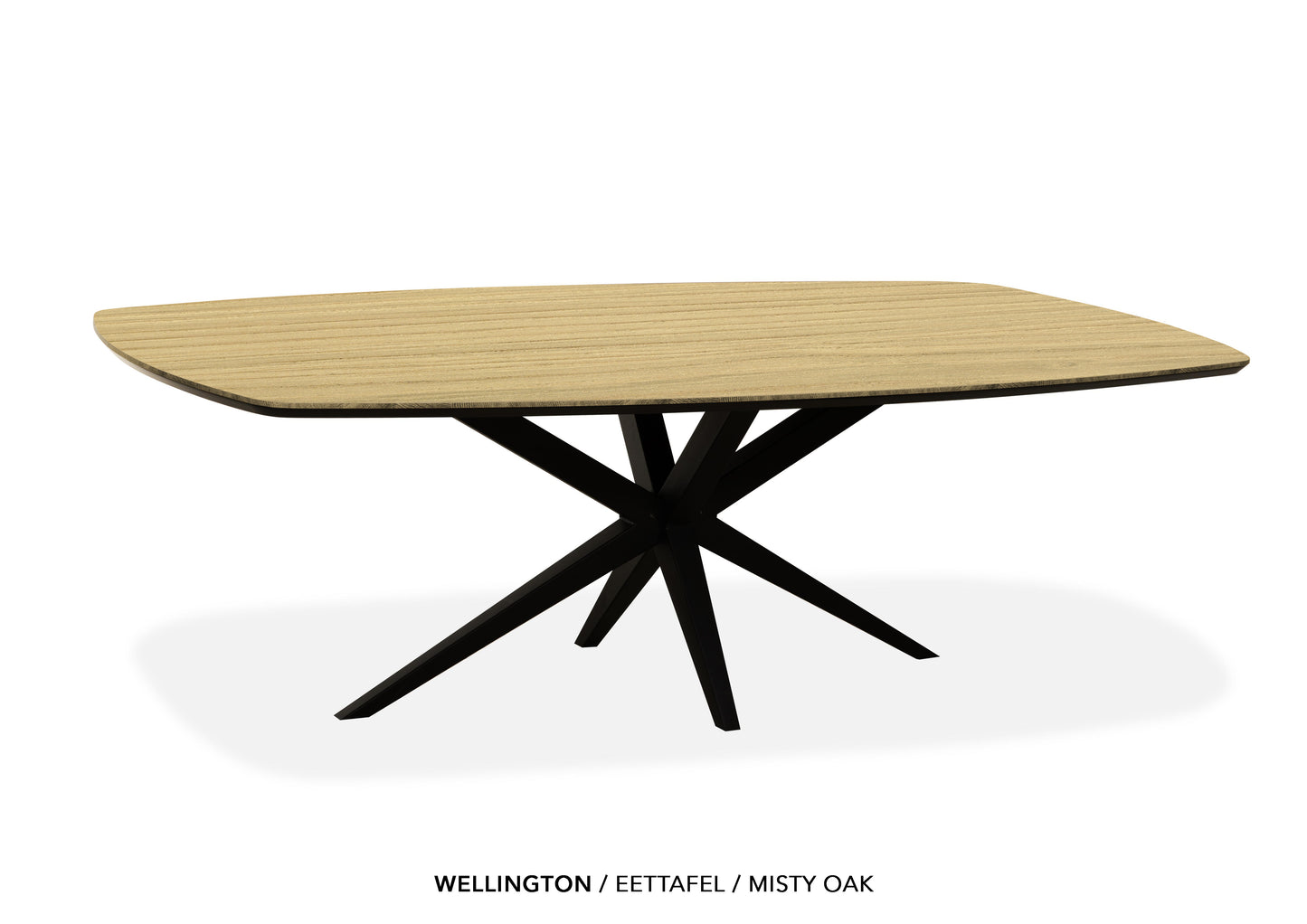 Deens ovale Lamulux eettafel "Wellington" - zeer kras bestendig!