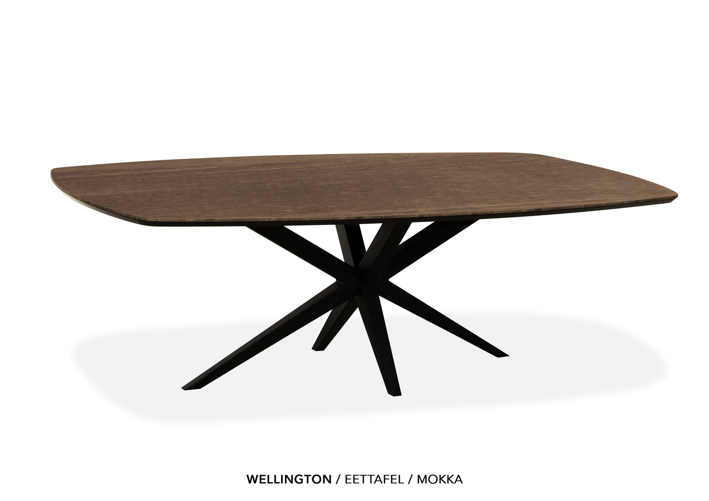 Deens ovale Lamulux eettafel "Wellington" - zeer kras bestendig!