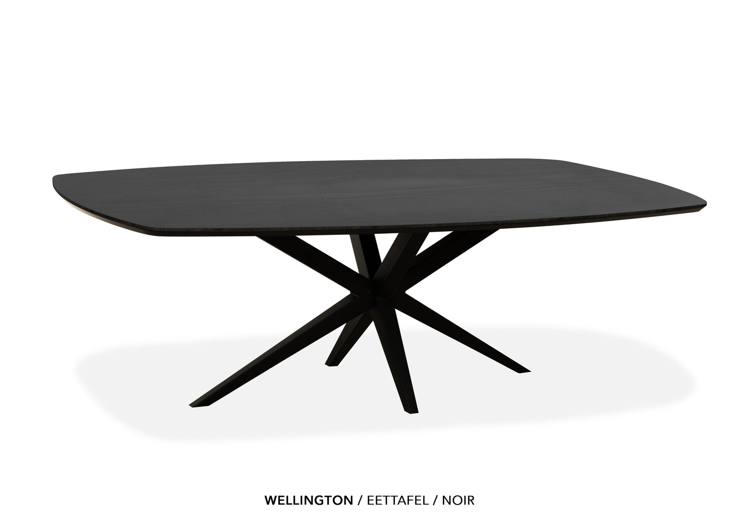 Deens ovale Lamulux eettafel "Wellington" - zeer kras bestendig!