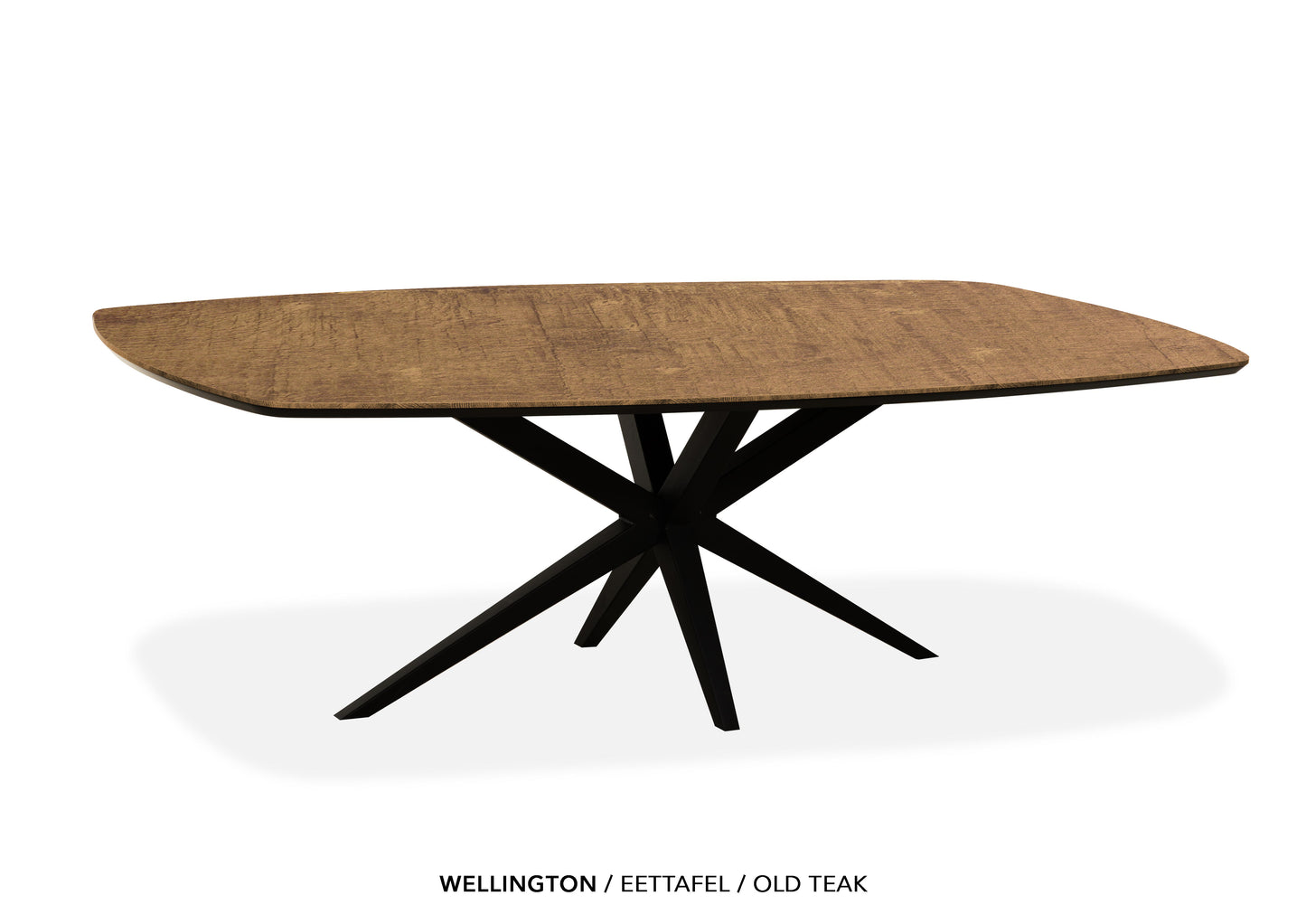 Deens ovale Lamulux eettafel "Wellington" - zeer kras bestendig!