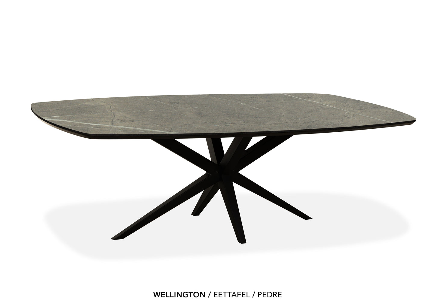 Deens ovale Lamulux eettafel "Wellington" - zeer kras bestendig!