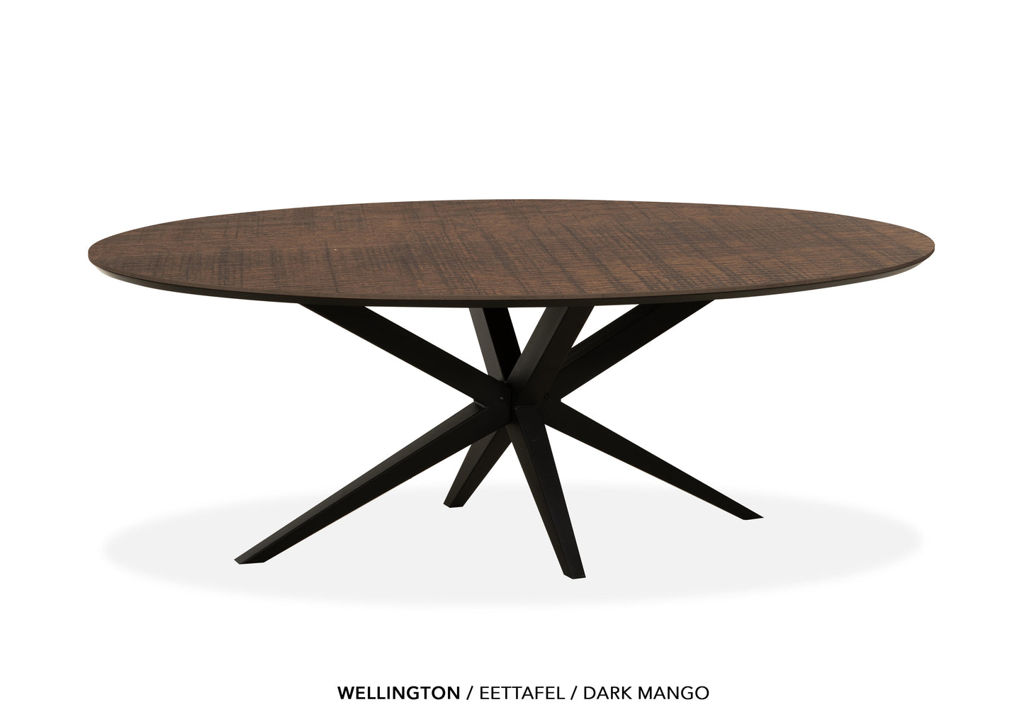 Ovale Lamulux eettafel "Wellington" - zeer kras bestendig!