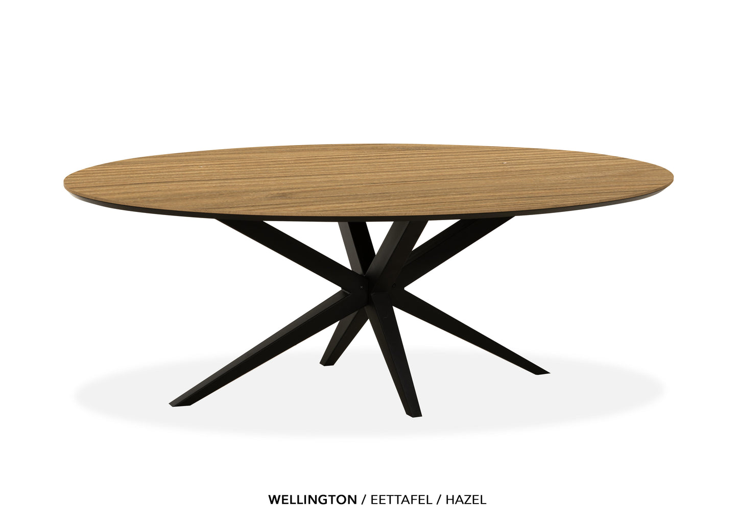 Ovale Lamulux eettafel "Wellington" - zeer kras bestendig!