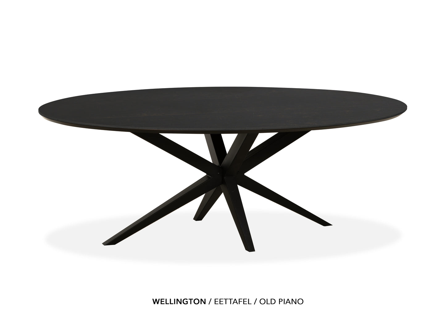 Ovale Lamulux eettafel "Wellington" - zeer kras bestendig!