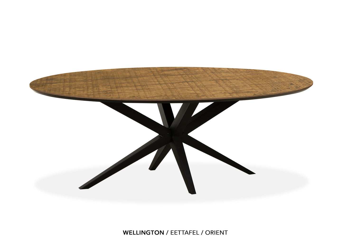 Ovale Lamulux eettafel "Wellington" - zeer kras bestendig!