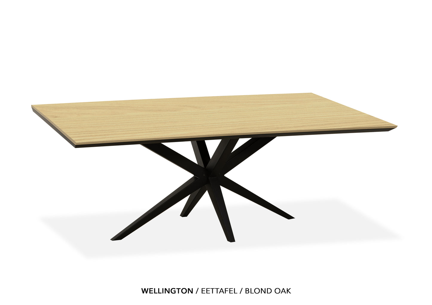 Rechte Lamulux eettafel "Wellington" - zeer kras bestendig!