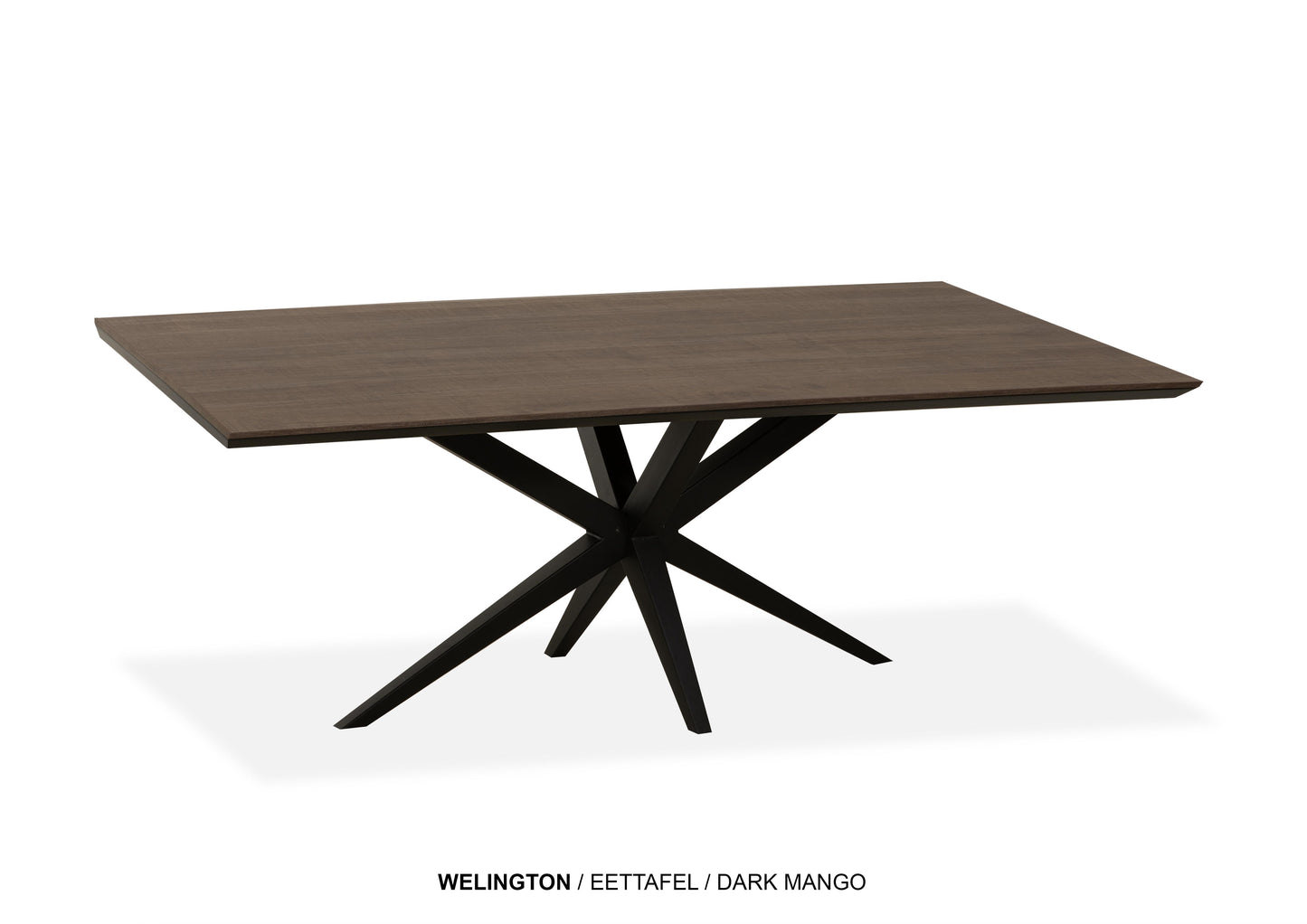 Rechte Lamulux eettafel "Wellington" - zeer kras bestendig!