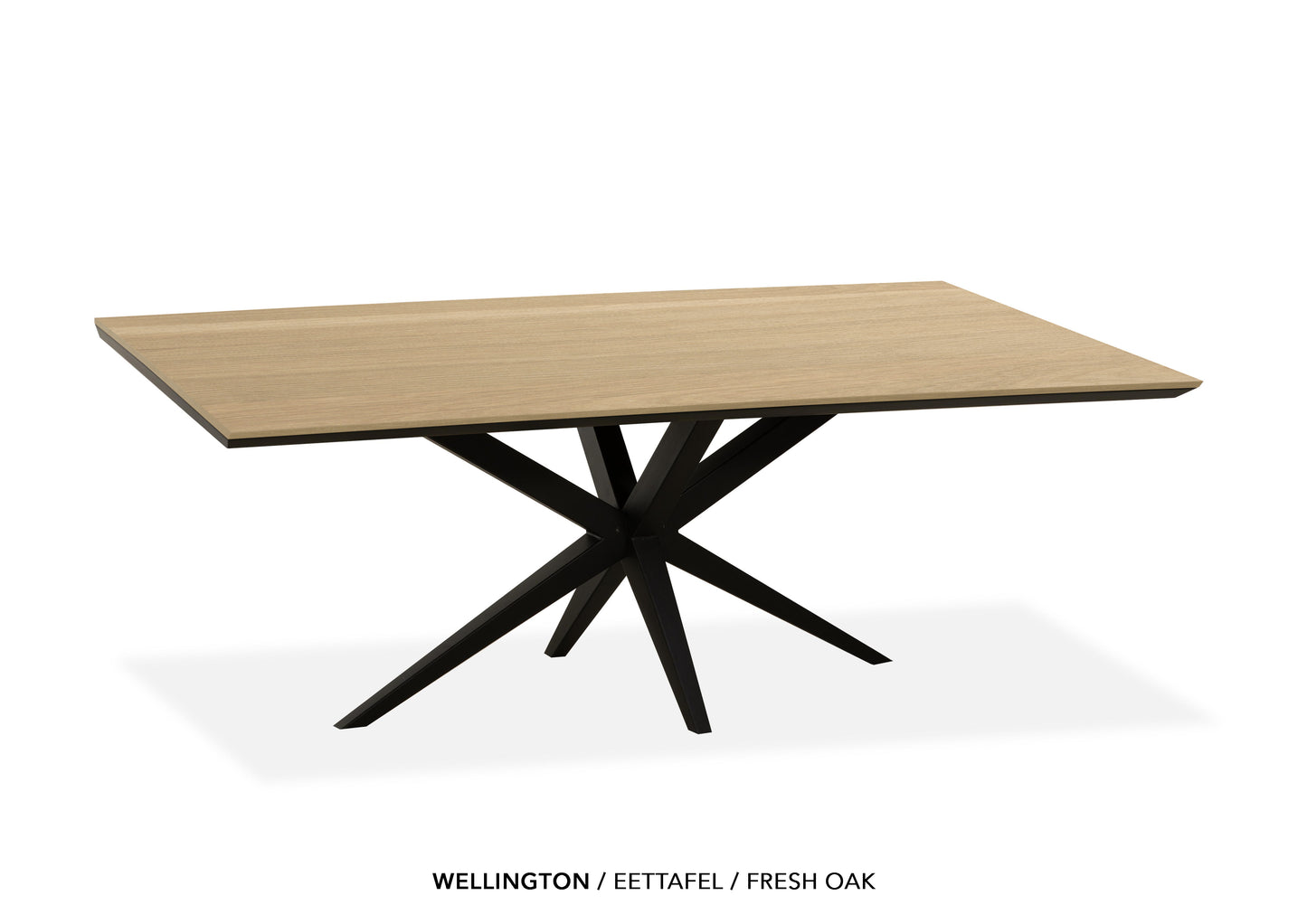 Rechte Lamulux eettafel "Wellington" - zeer kras bestendig!