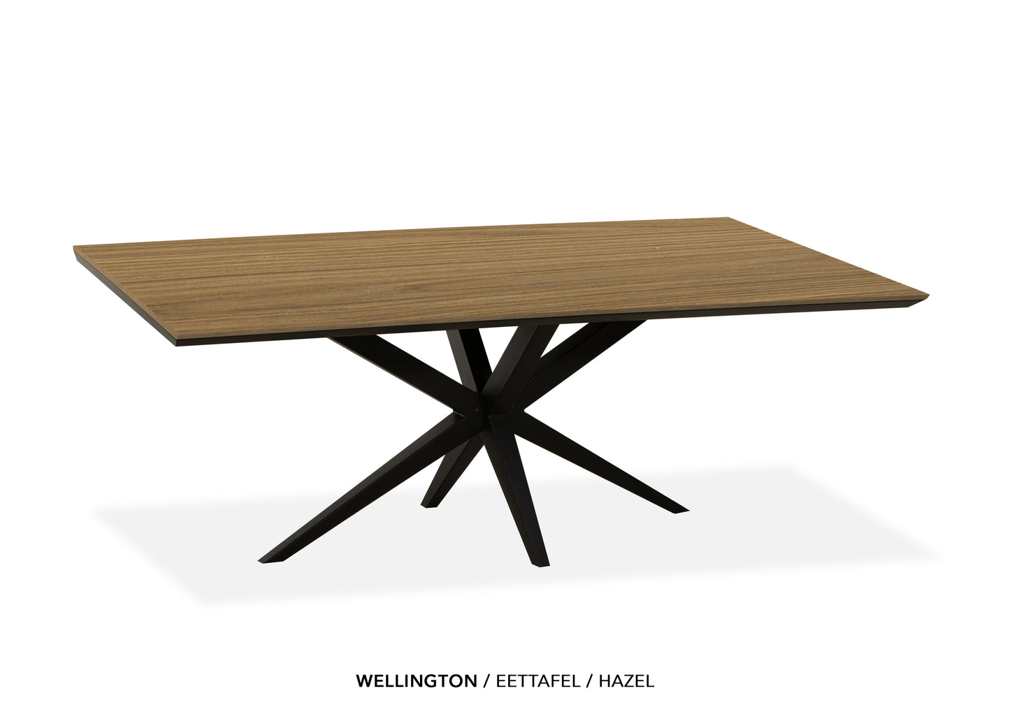 Rechte Lamulux eettafel "Wellington" - zeer kras bestendig!