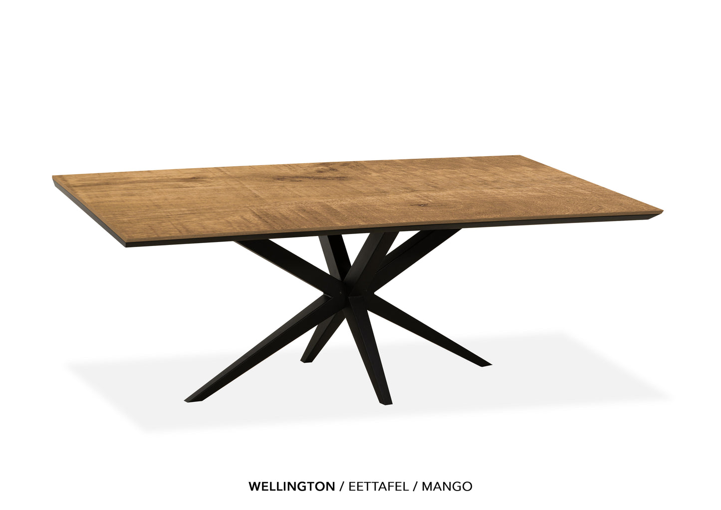Rechte Lamulux eettafel "Wellington" - zeer kras bestendig!