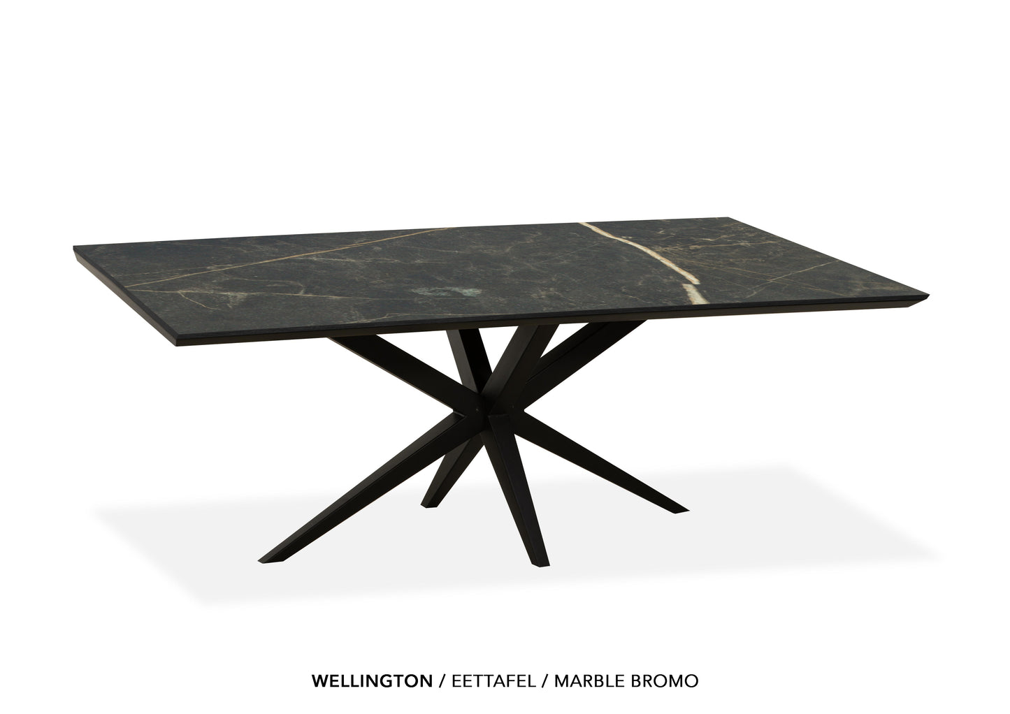 Rechte Lamulux eettafel "Wellington" - zeer kras bestendig!