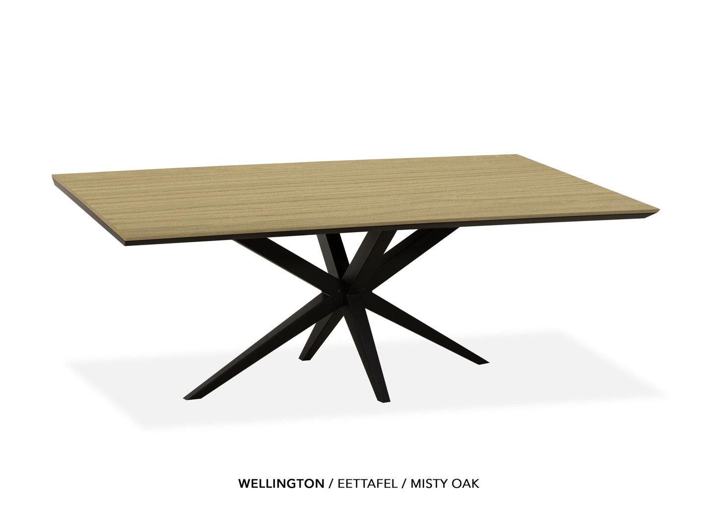 Rechte Lamulux eettafel "Wellington" - zeer kras bestendig!
