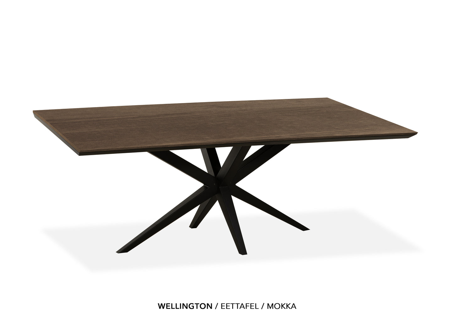Rechte Lamulux eettafel "Wellington" - zeer kras bestendig!