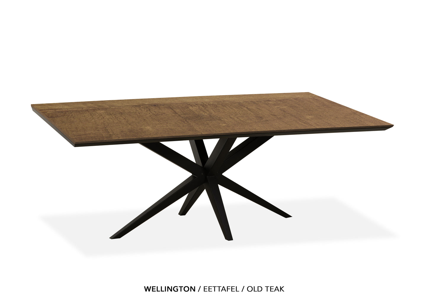 Rechte Lamulux eettafel "Wellington" - zeer kras bestendig!