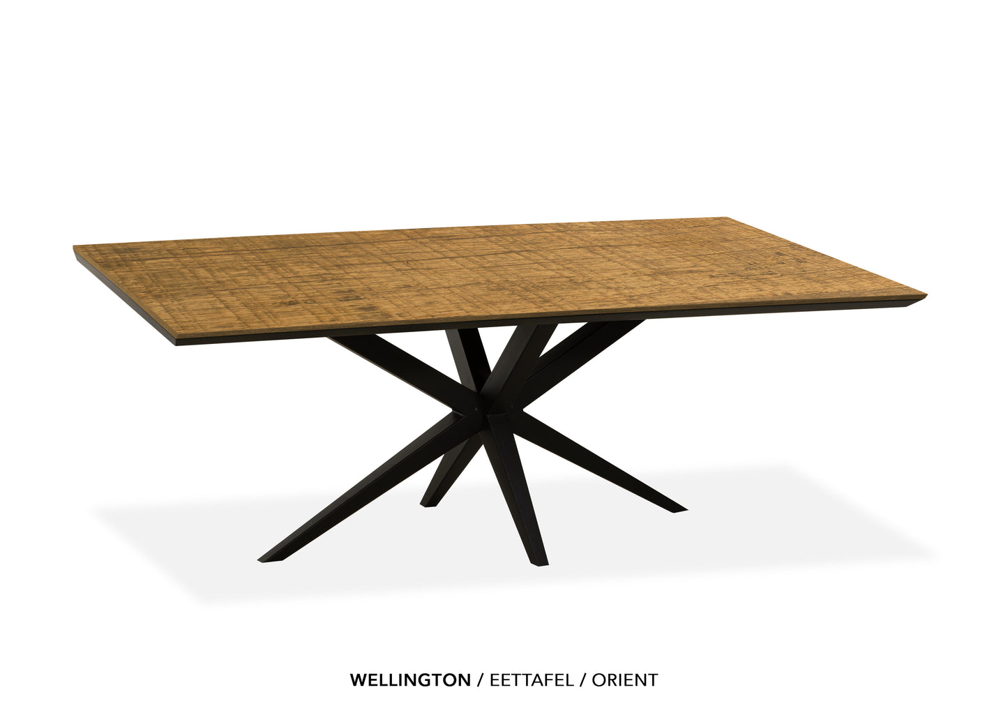 Rechte Lamulux eettafel "Wellington" - zeer kras bestendig!