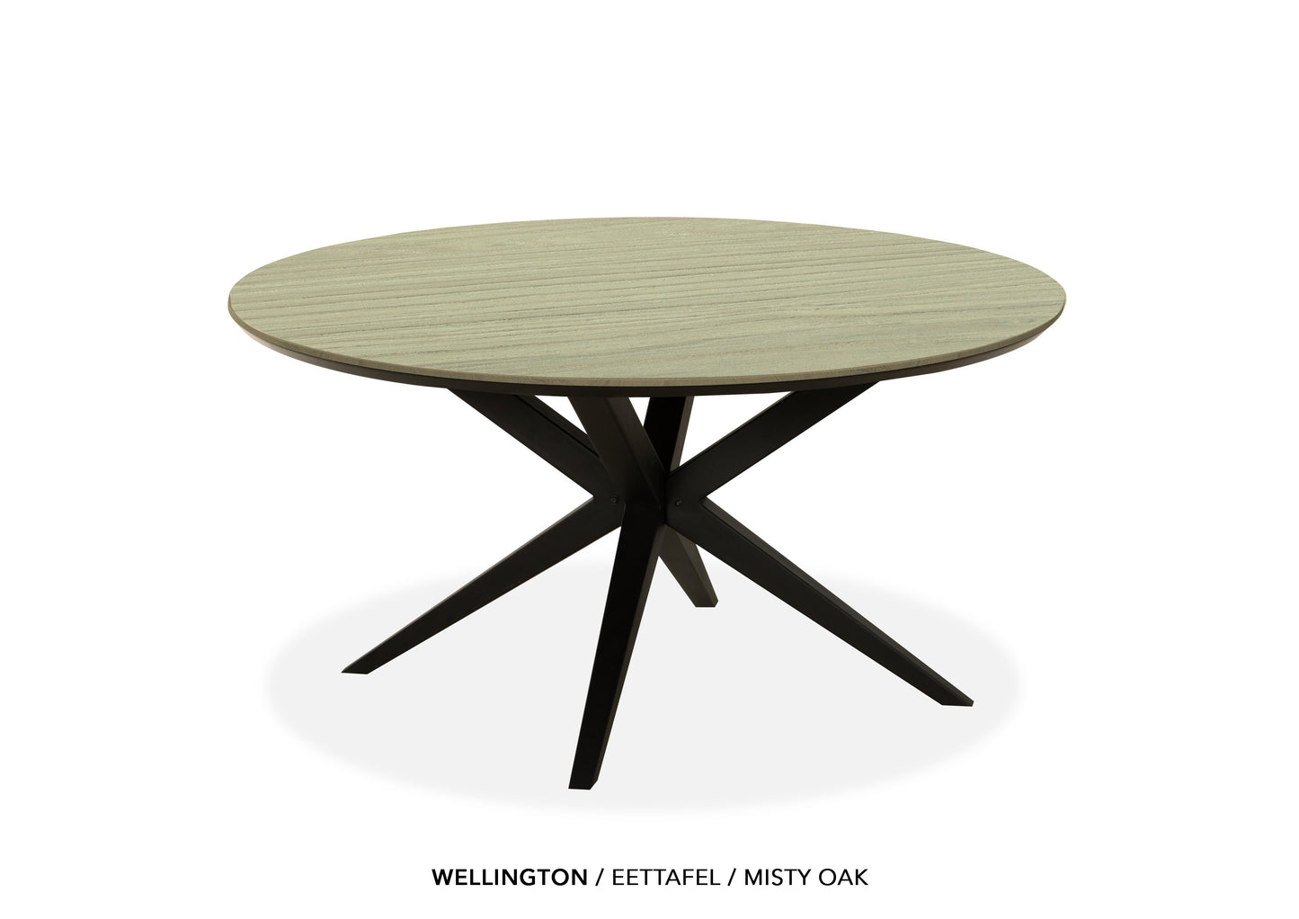 Ronde Lamulux eettafel "Wellington" - zeer kras bestendig!