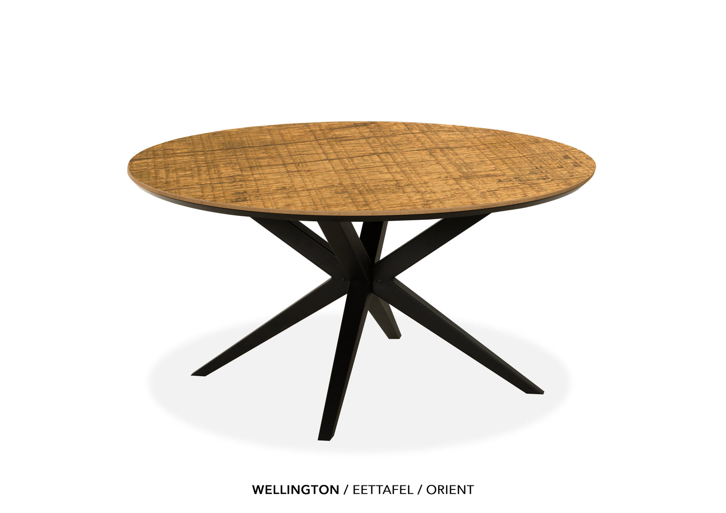 Ronde Lamulux eettafel "Wellington" - zeer kras bestendig!