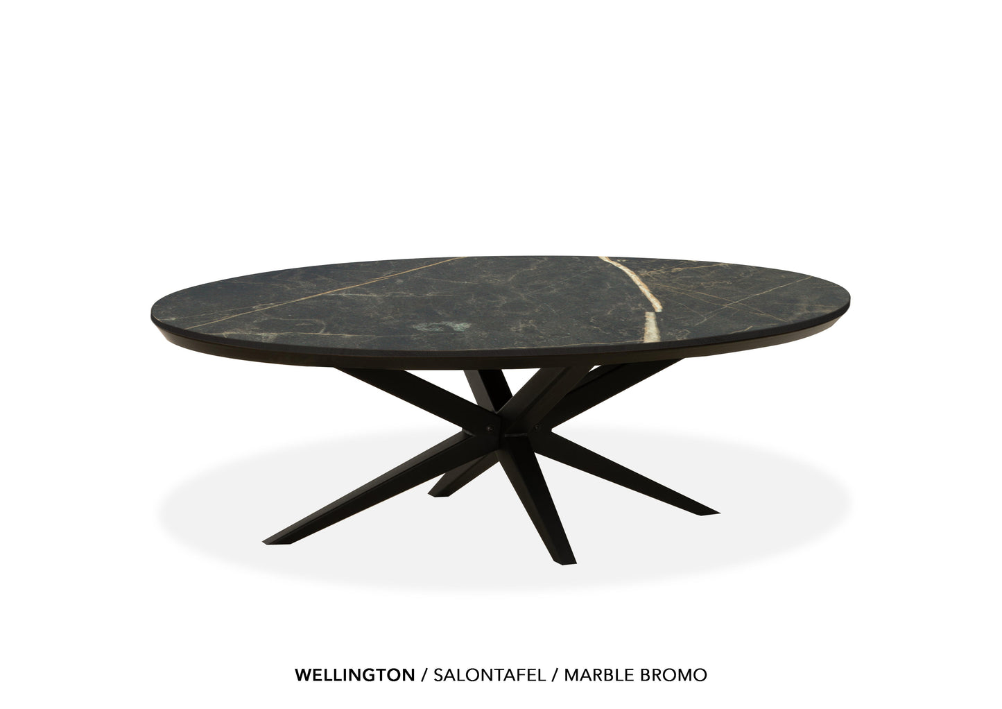 MX-sofa Lamulux salontafels "Wellington" ovaal - zeer kras bestendig!
