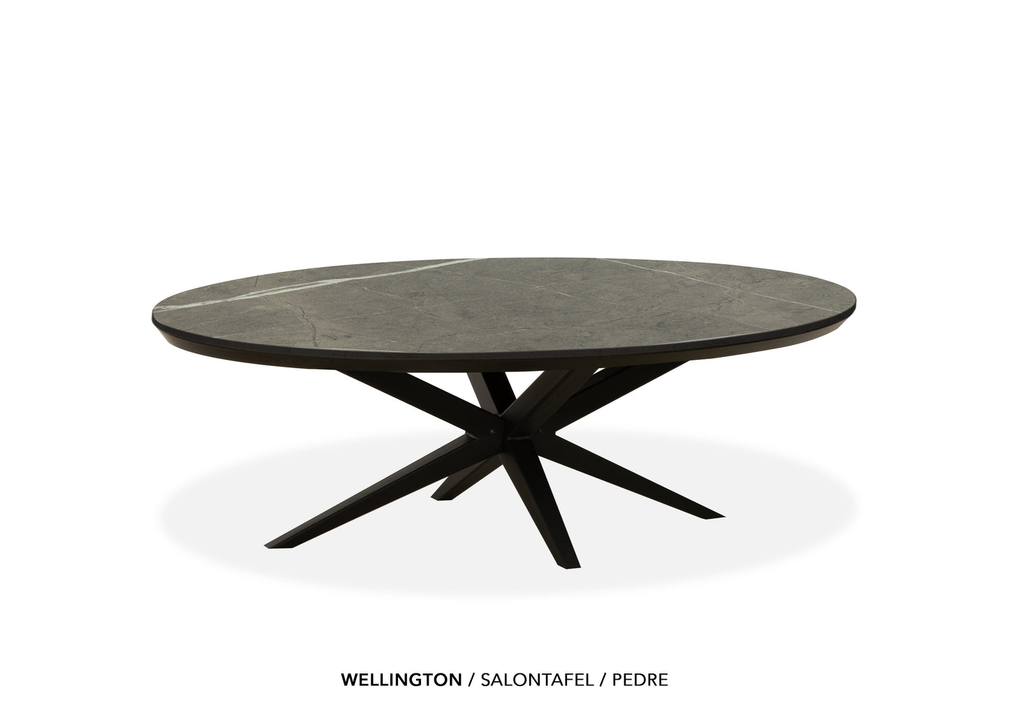 MX-sofa Lamulux salontafels "Wellington" ovaal - zeer kras bestendig!